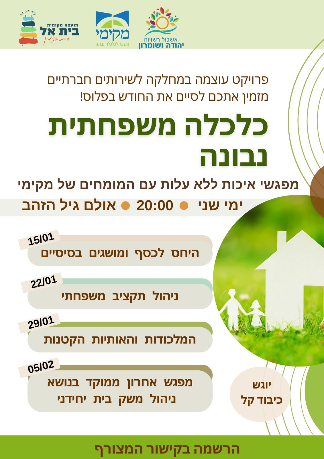 כלכלה משפחתית נבונה 